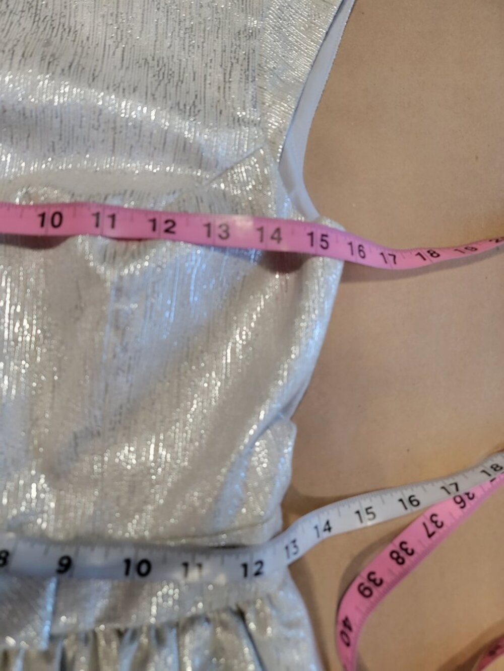 Cynthia Steffe Size 2 Silver Metallic Fit & Flare Cocktail Dress - Picture 9 of 15